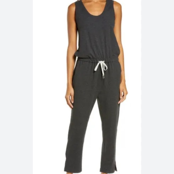 Zella Gwen Sleeveless Knit Jumpsuit Small | Modern Minimalist Work or Casual - Picture 1 of 4